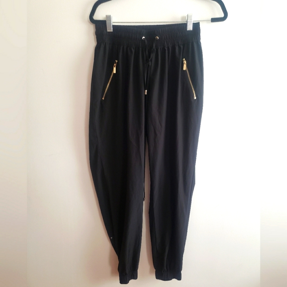 Calvin Klein Women's Black Elastic Waist Drawstring Joggers~ Size Small